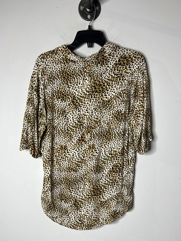 Society Amuse Cheeta Blouse