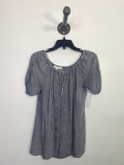 Solitaire Grey Embroidered Top