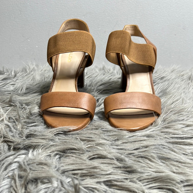 Aldo Brown Block Heels