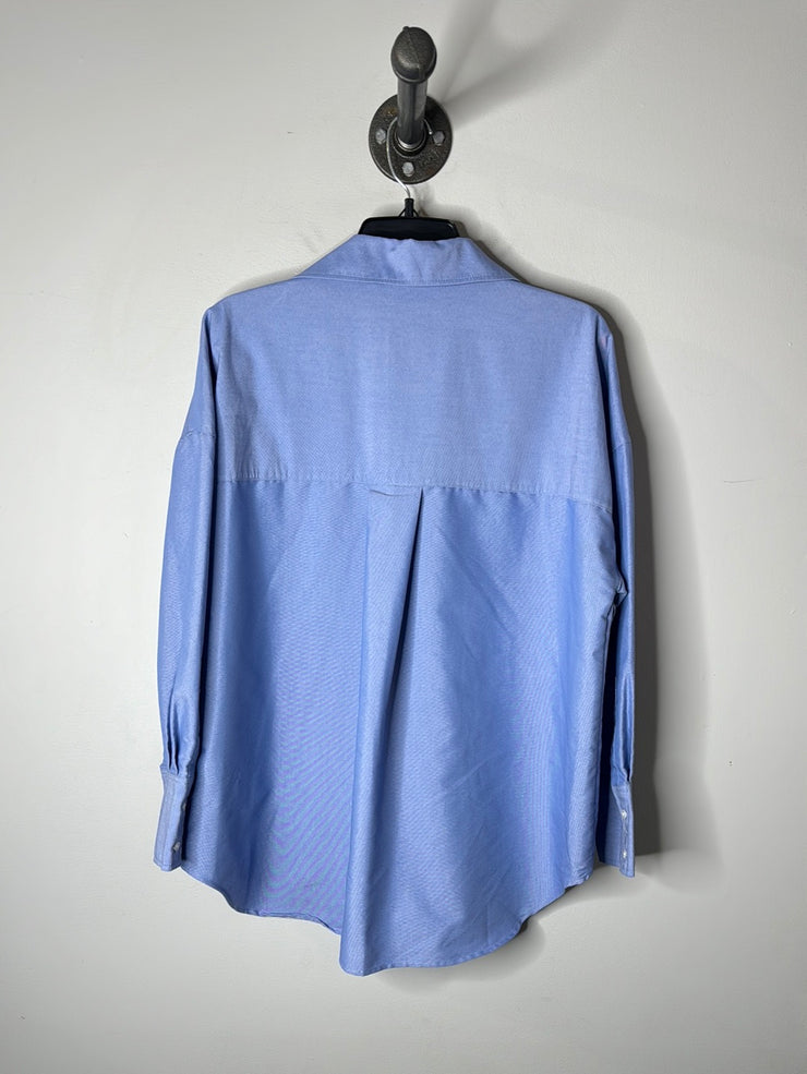 Zara Blue Button-Up Shirt