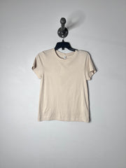 Uni Qlo Beige T-Shirt