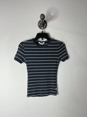 Rollas Striped Ribbed Tee