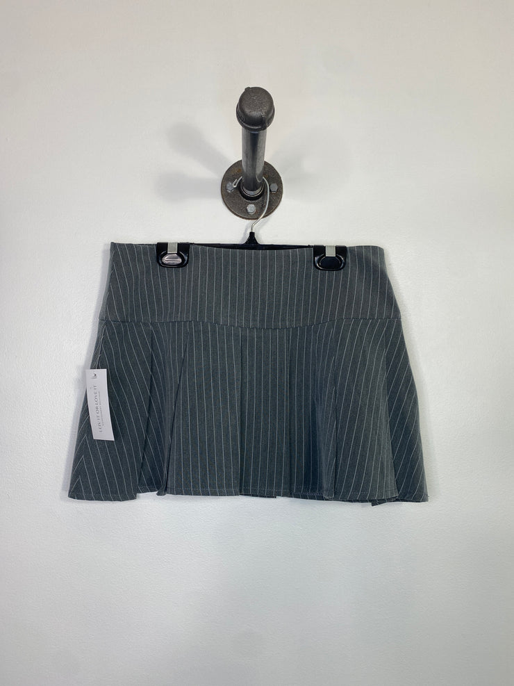 Motel Gry Pinstripe Mini Skirt
