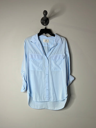 Babaton Blue Button-Up Shirt