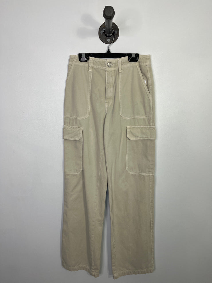 Zara Biege Utility Pants