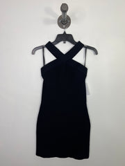 Babaton Black Ribbed Dress