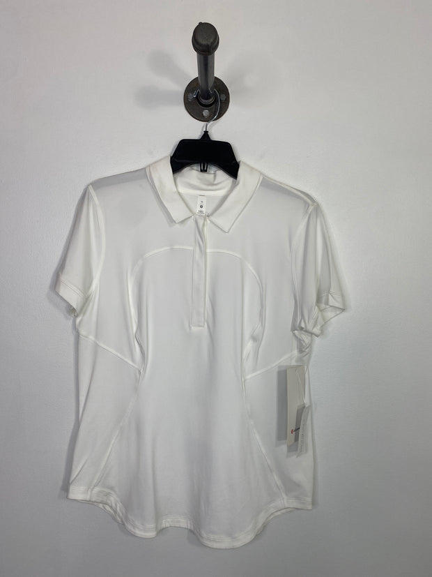 Lululemon White Polo T-Shirt
