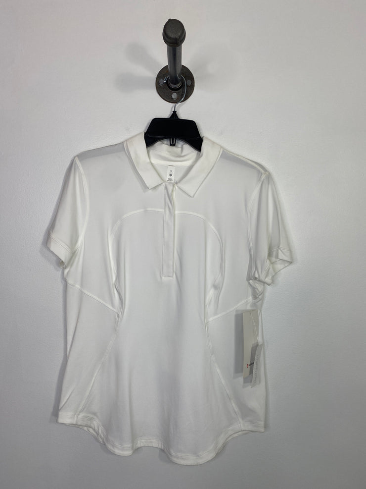 Lululemon White Polo T-Shirt