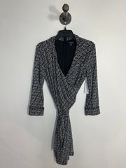 Le Chateau Wht Blk Tie Dress