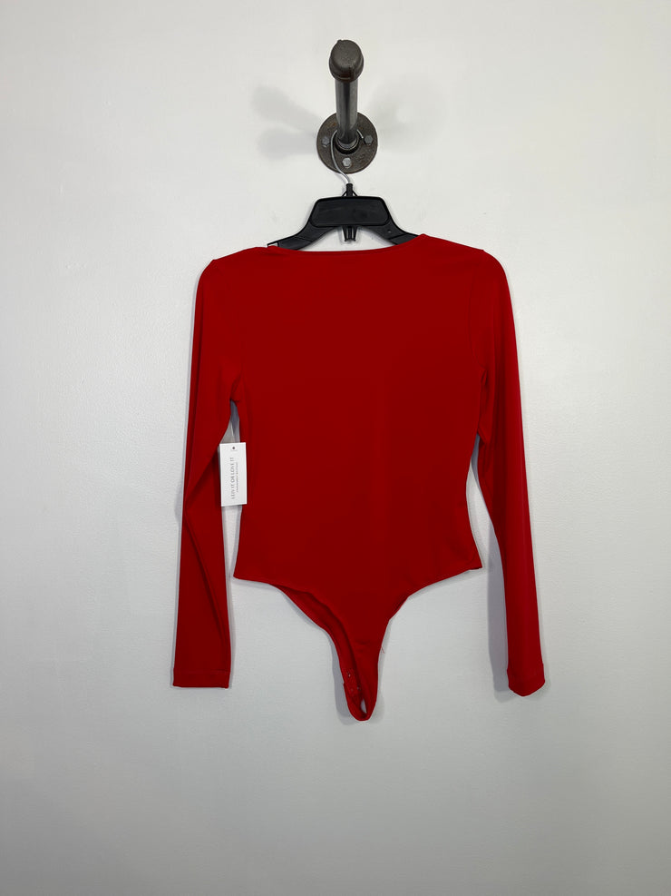 Dynamite Red LngSlv Bodysuit