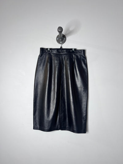 Danier Black Leather Skirt