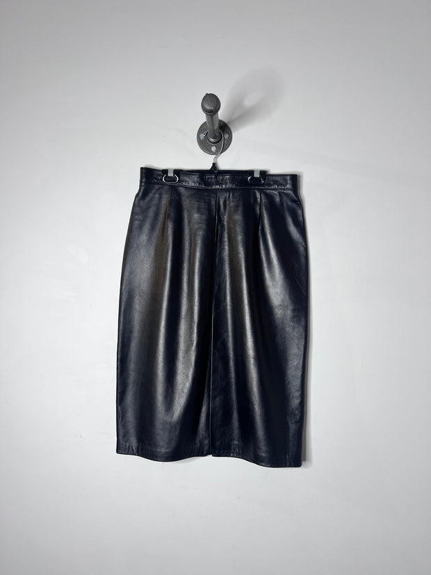 Danier Black Leather Skirt