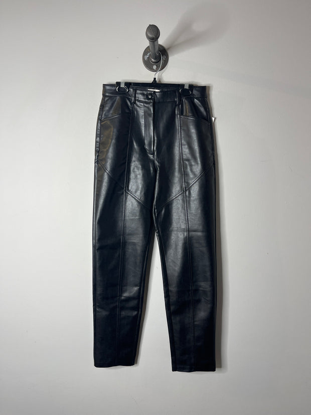 Pantalones de cuero negro Wilfred