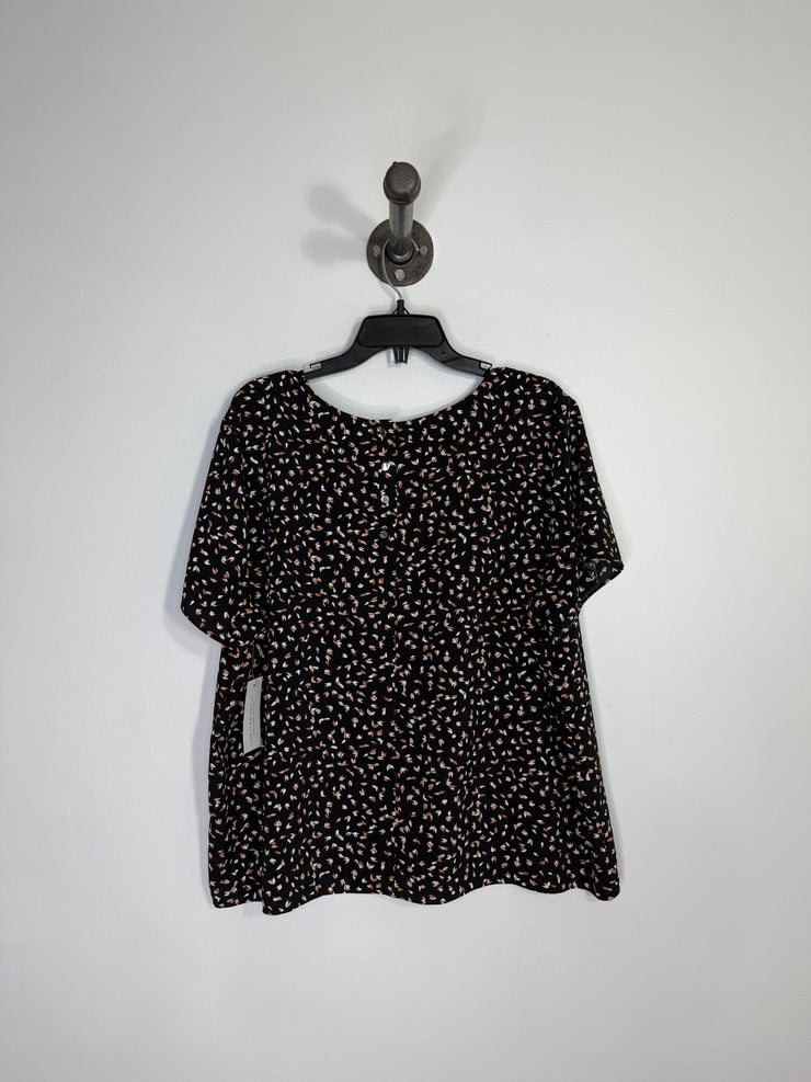 Ricki's Blk Patterened Blouse