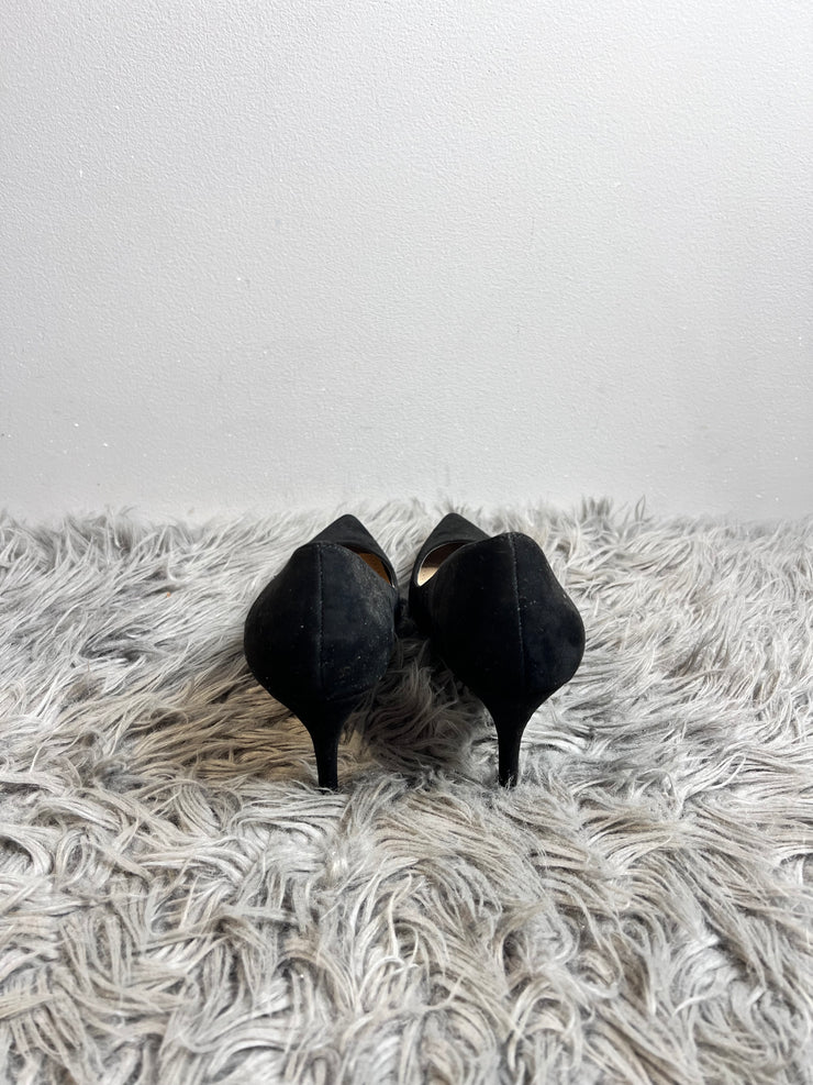 JF Black Pointed Heels