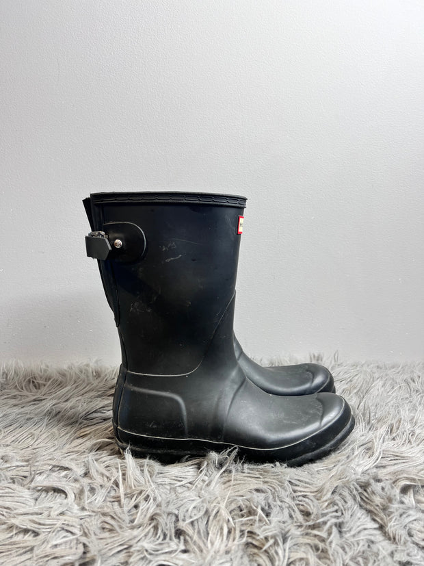 Hunter Black Short Rain Boots