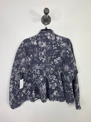 Free People Purp Floral Denim