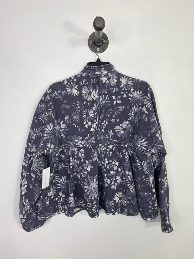 Free People Purp Floral Denim