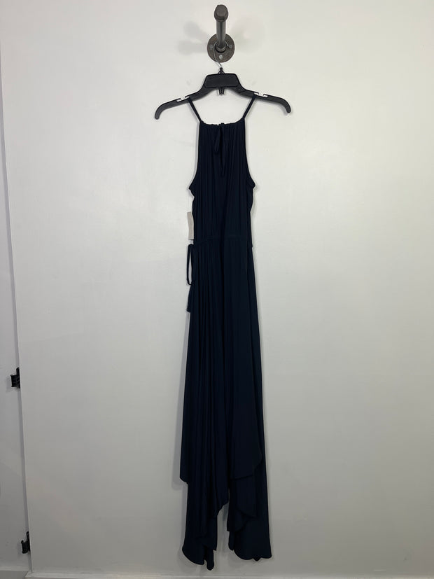 Calypso Blk Halter Maxi Dress