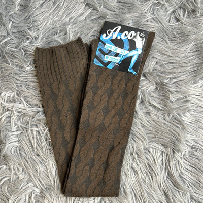 A.co Brown Over the Knee Socks