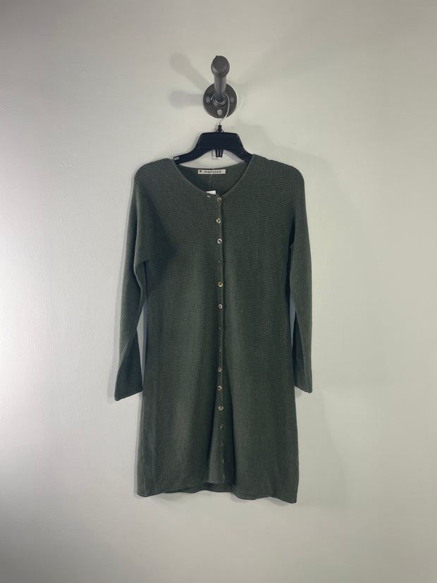 Robe boutonnée verte Mansted