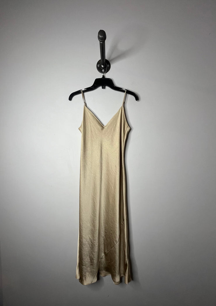 Wilfred Champagne Silk Dress