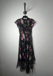 RW&CO Black Floral Maxi Dress