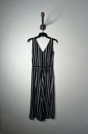 Gap Blk Striped Linen Jumpsuit