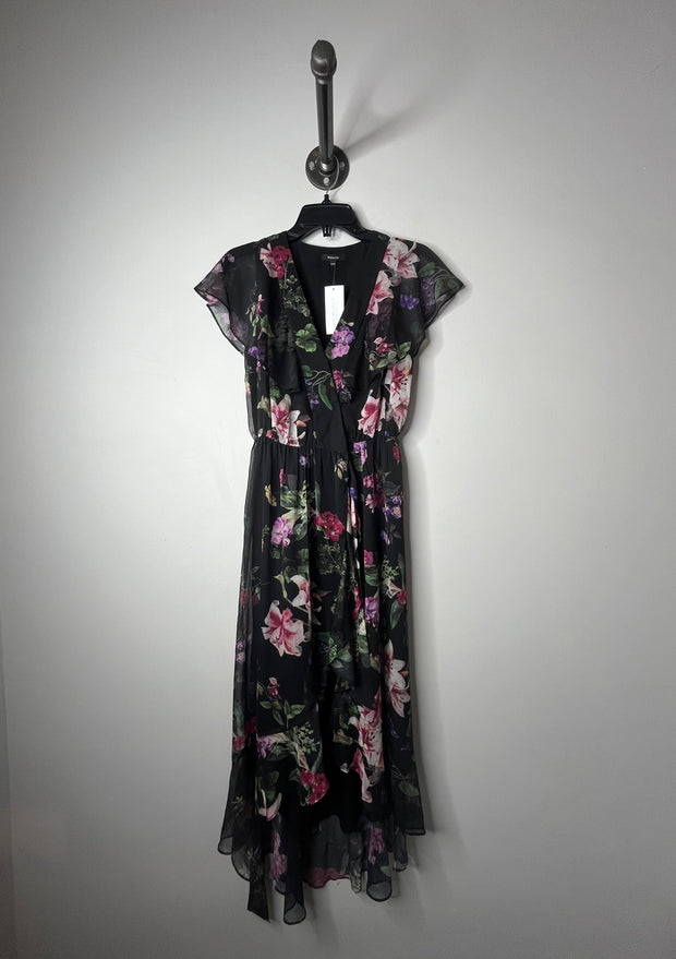 RW&CO Black Floral Maxi Dress