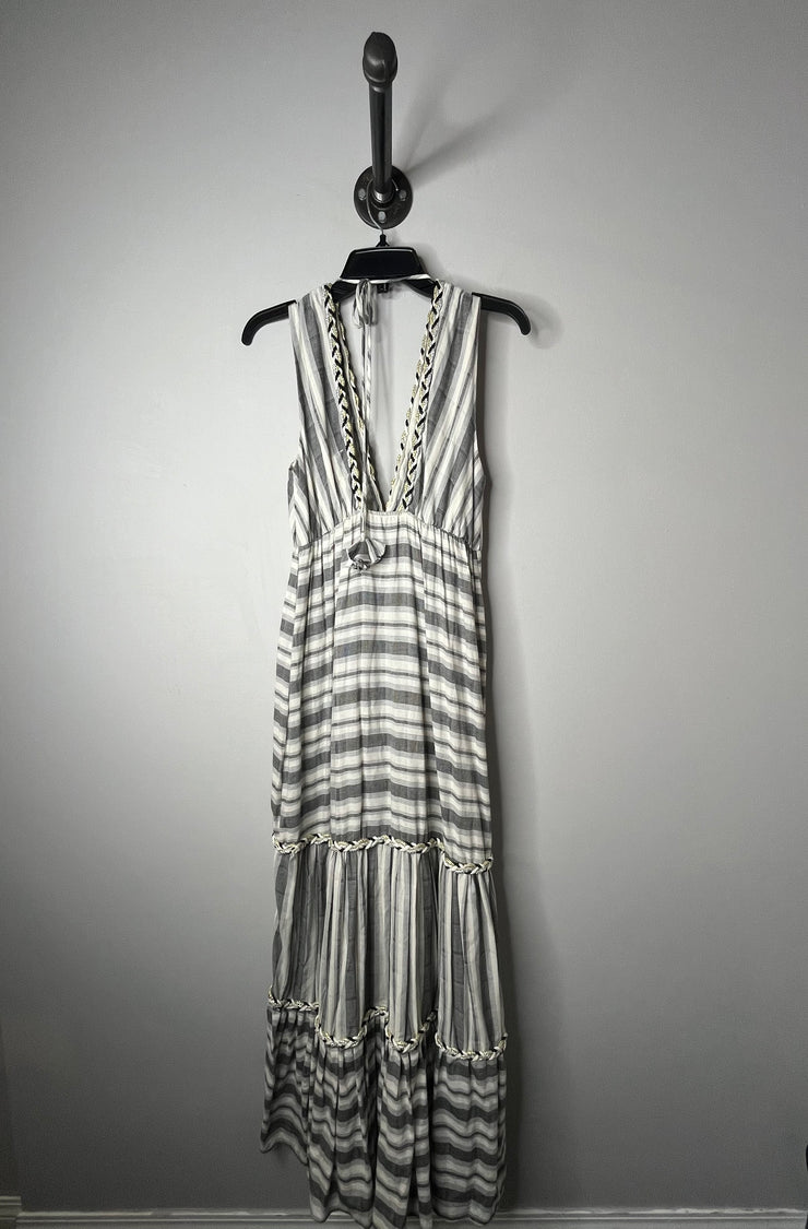 Misa Grey/Black Stripe Maxi