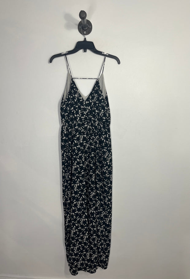 Loft Nvy/Wht Floral Maxi Dress