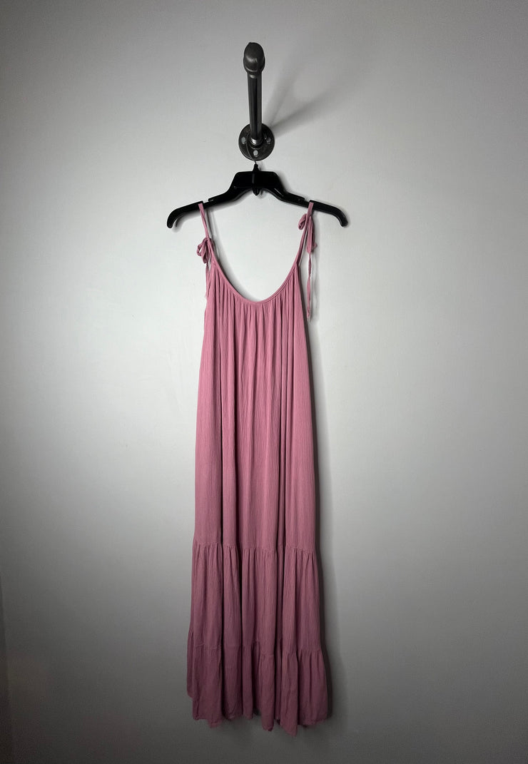 Violettas Pink Linen Dress