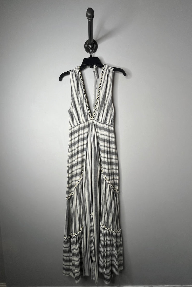 Misa Grey/Black Stripe Maxi