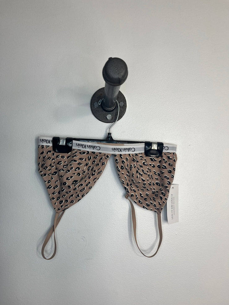 Calvin K Leoprard Print Bra