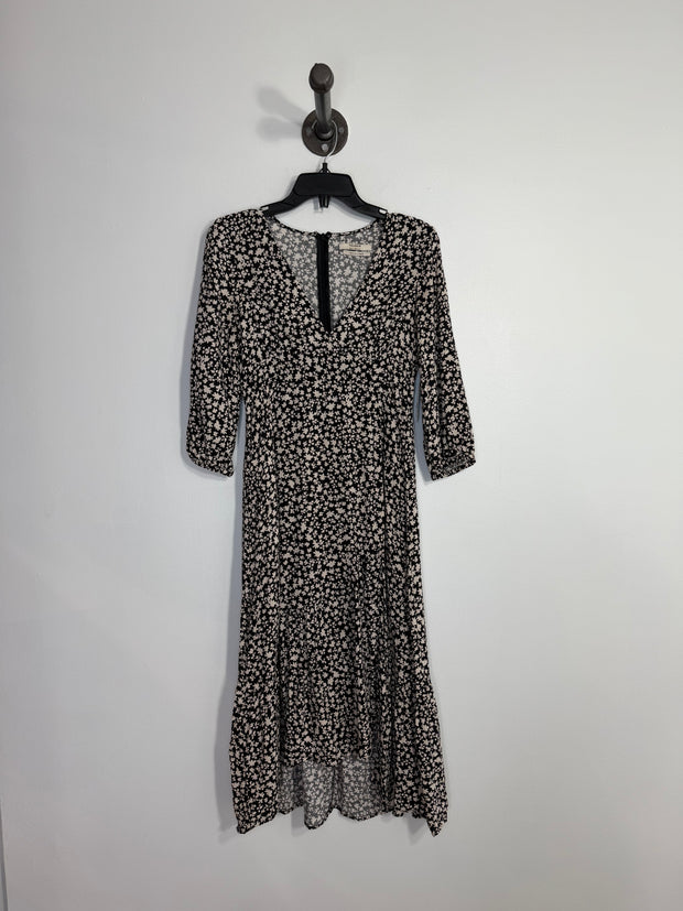 Pull & Bear Black Floral Dress