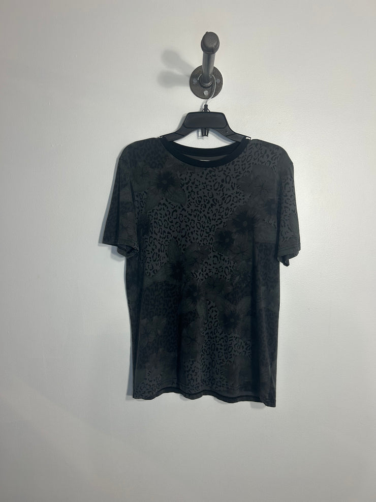 Tna Blk/Gry Cheeta+Floral Tee