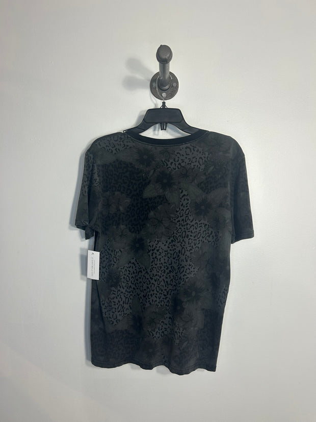 Tna Blk/Gry Cheeta+Floral Tee