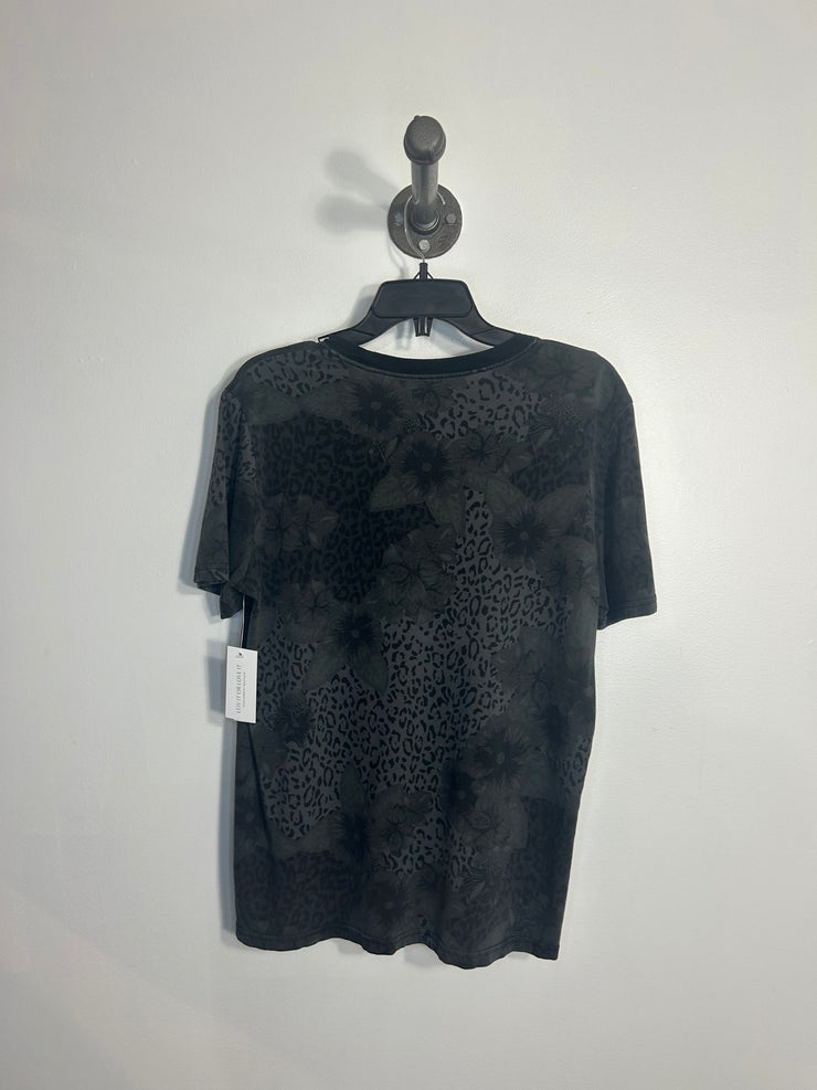 Tna Blk/Gry Cheeta+Floral Tee