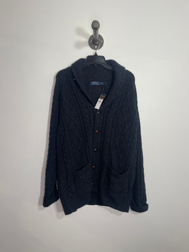 Pull en tricot noir Ralph Lauren