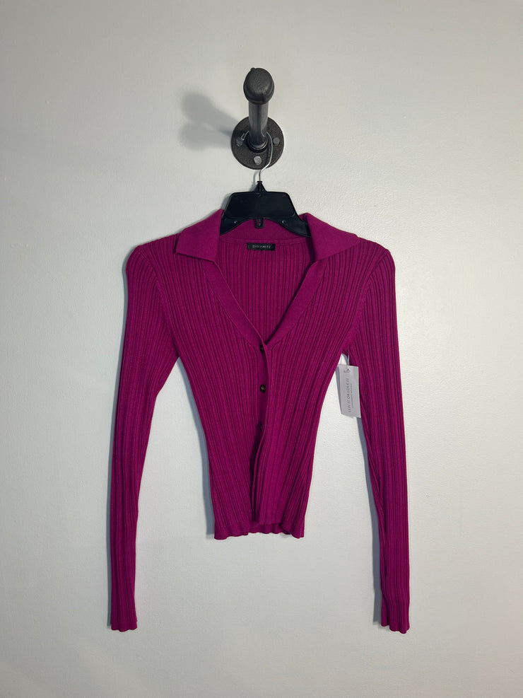 Dynamite Magenta Lng Slv Top