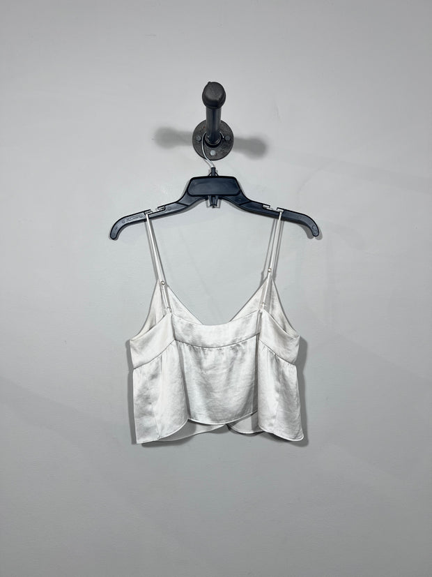 Little Moon Wht Babydoll Tank