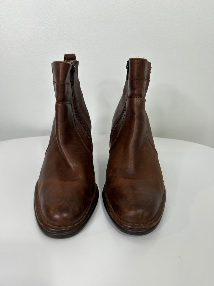 Joe Sanchez Brown Heel Boots