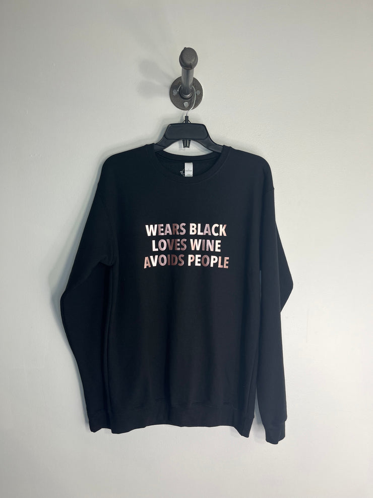 B.A Black Graphic Sweatshirt