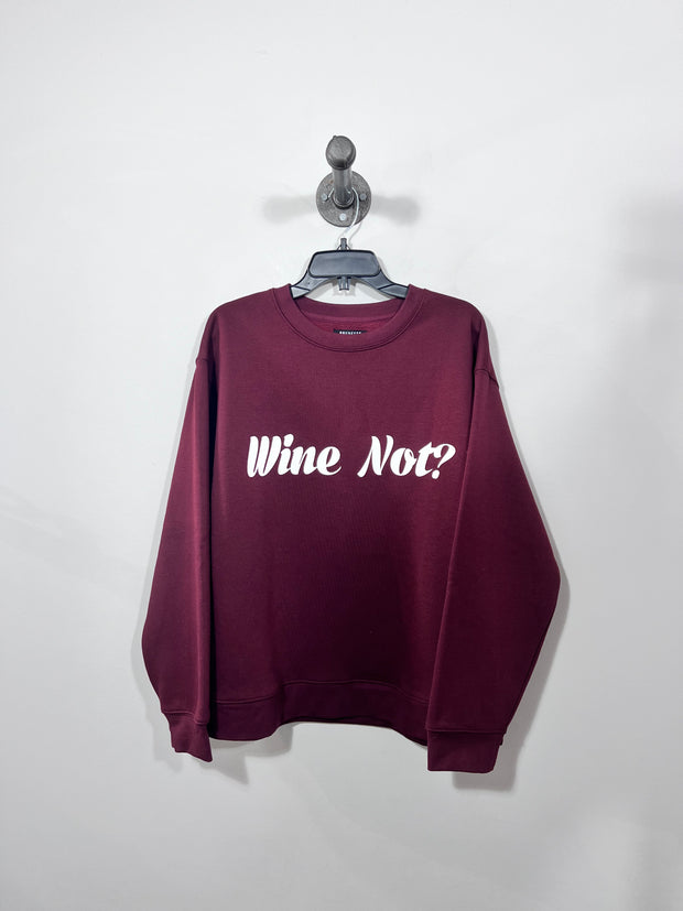 Brunette Burgundy Crewneck