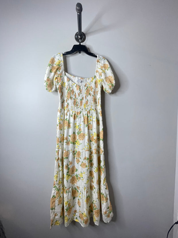 Faithfull White Floral Maxi