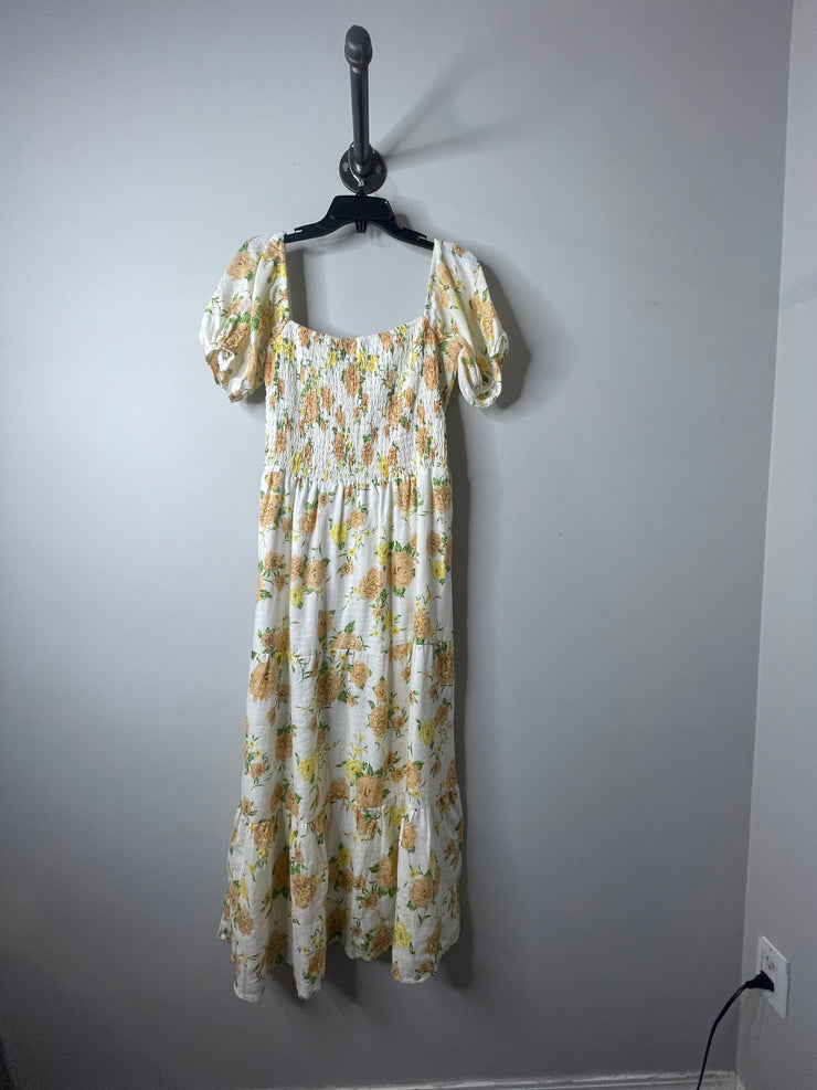 Faithfull White Floral Maxi