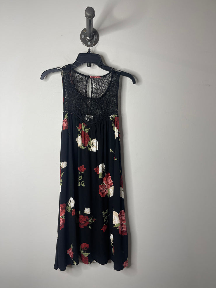 Others F. Blk Floral Dress