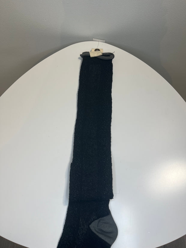 Free.P Black Thigh High Socks