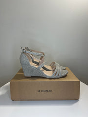 LeChateau Silver Sparkly Heels