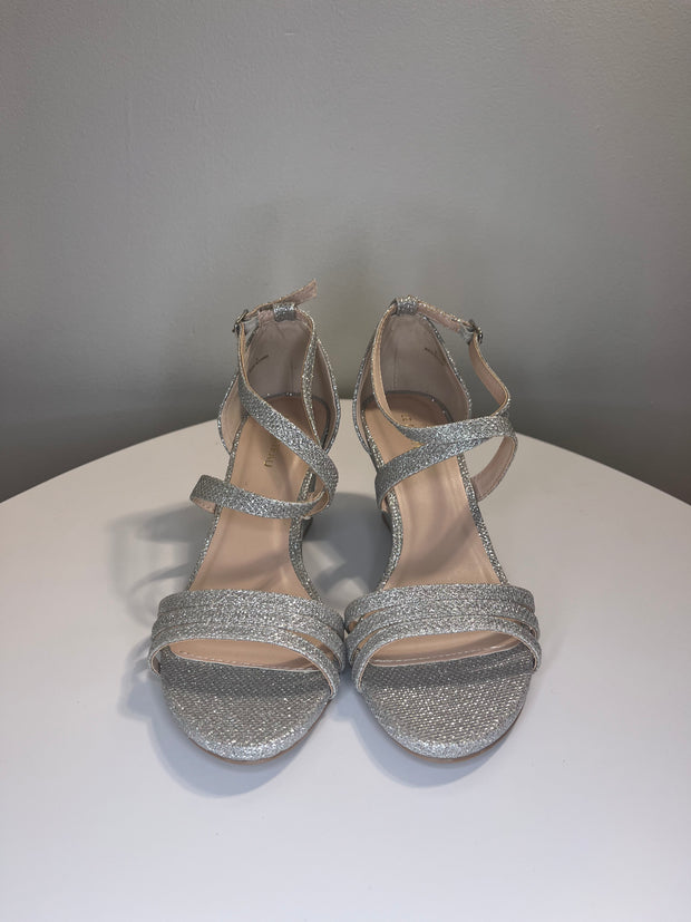 LeChateau Silver Sparkly Heels